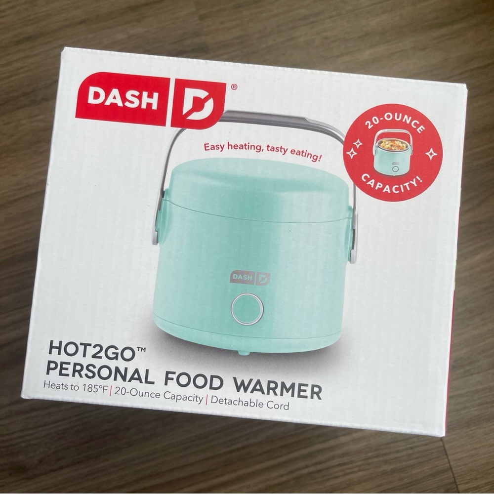 NEW Dash Hot2Go Personal Food Warm in Aqua